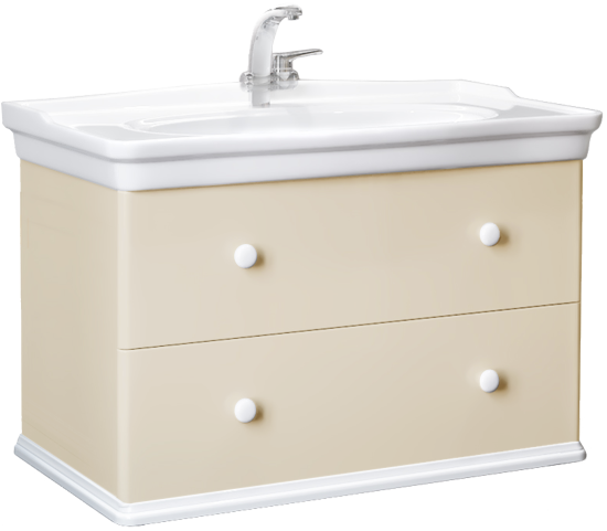 Тумба с раковиной Stworki Вестерос 85 бежевая