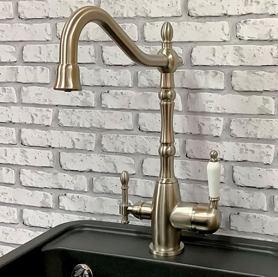 Смеситель для кухни Milacio Castellon Ceramic MC.515.SN сатин