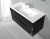 Тумба с раковиной BelBagno Marino 100 nero lucido
