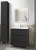 Тумба с раковиной Style Line Бергамо мини 70 2 ящика Люкс антискрейтч черная, Plus напольная Тумба с раковиной Style Line Бергамо мини 70 2 ящика Люкс антискрейтч черная, Plus напольная
