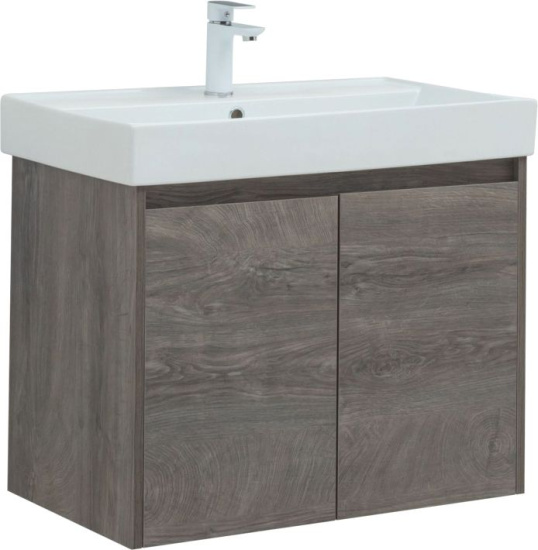 Мебель для ванной Aquanet Nova Lite 75 дуб рошелье, с дверками