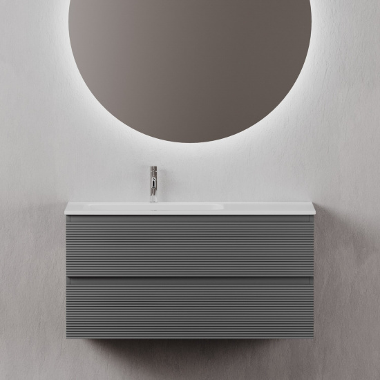 Тумба с раковиной Sancos Folk 120 L grey soft
