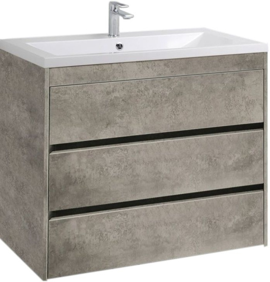 Тумба с раковиной Art&Max Family 100, напольная, Cemento Veneto