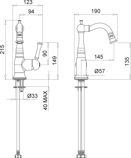 Смеситель для биде Migliore Dallas ML.DLS-6823.DO золото