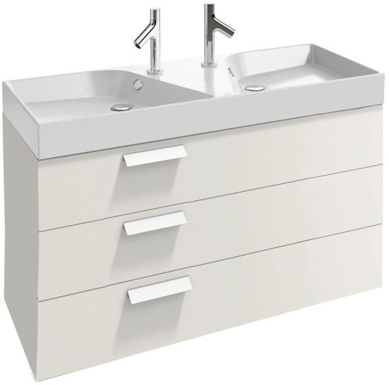 Мебель для ванной Jacob Delafon Rythmik 120 3 ящика белый блестящий лак