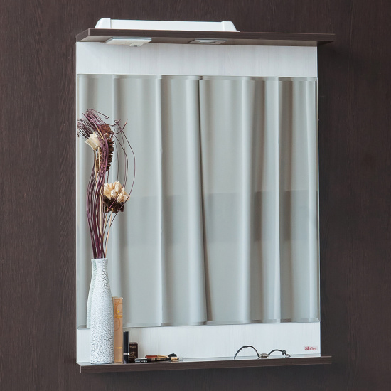 Мебель для ванной Sanflor Толедо 60 венге, северное дерево светлое