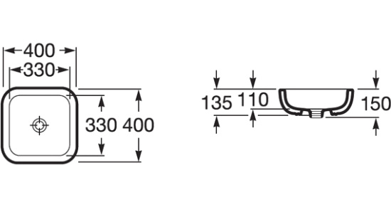 Тумба с раковиной Aquaton Брук 100 открытая, дуб феррара