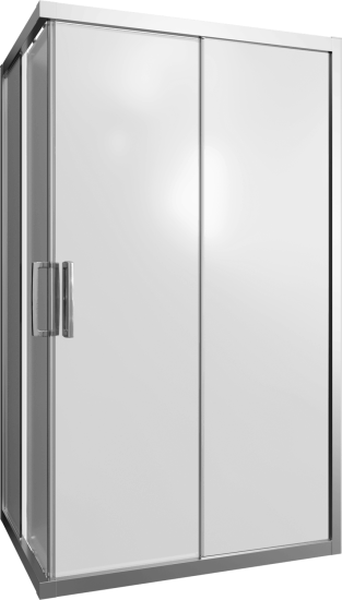 Душевой уголок Stworki Карлстад 110x90 см профиль хром матовый, стекло матовое