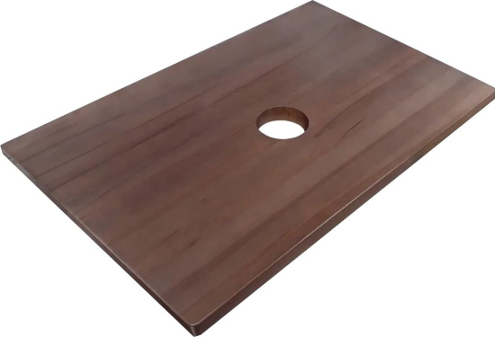 Тумба с раковиной Jorno Wood 80, серая, темная столешница