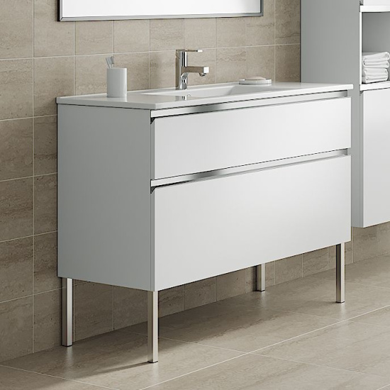 Тумба с раковиной Sanvit Стрит 4 90 R белая