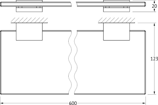Полка Linea G Tiffany TIF 011 60 см