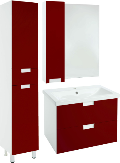 Зеркало Bellezza Пегас 60 L красное