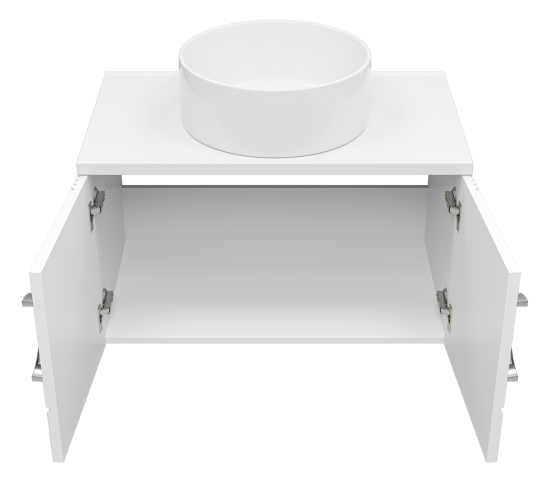 Тумба с раковиной Misty Ярина 80 подвесная, со столешницей