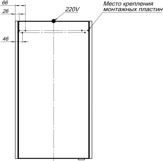 Зеркало-шкаф Aquanet Августа 50 L, дуб сонома