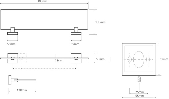 Полка Bemeta Beta 132122042