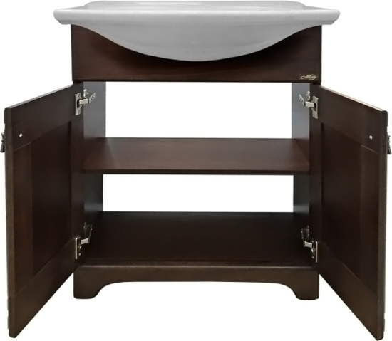 Тумба с раковиной Misty Рим 75 орех