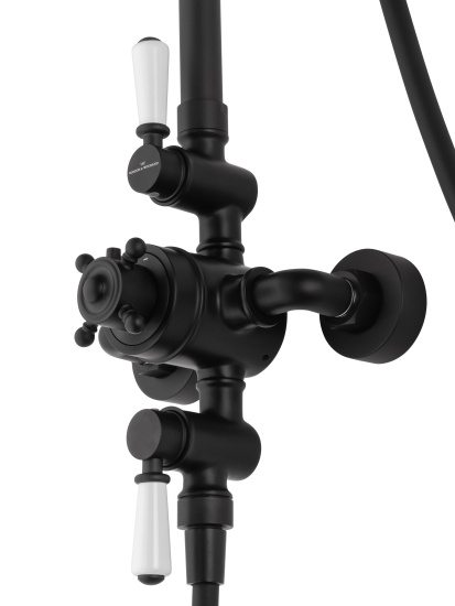 Душевая стойка Wonzon & Woghand Retro WW-B3041-MB с термостатом