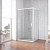 Душевой уголок Vegas Glass ZP+ZPV NOVO 115*90 01 01 профиль белый, стекло прозрачное