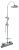 Душевая стойка Webert Rimini RI870105015, хром Душевая стойка Webert Rimini RI870105015, хром