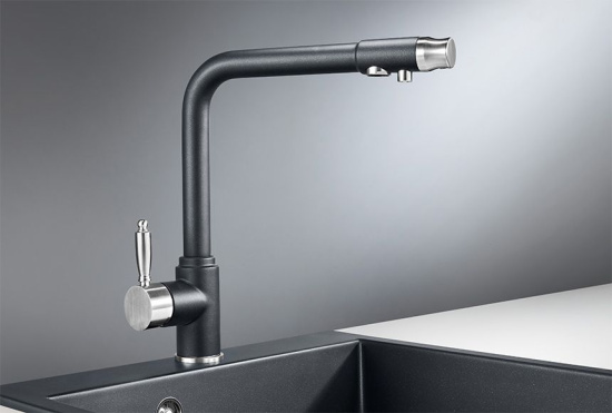 Смеситель для кухни Granula GR-2301 шварц