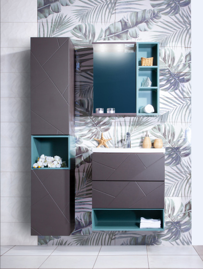 Полка Бриклаер Кристалл 60 под тумбу, муссон