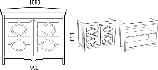 Мебель для ванной Corozo Манойр 105