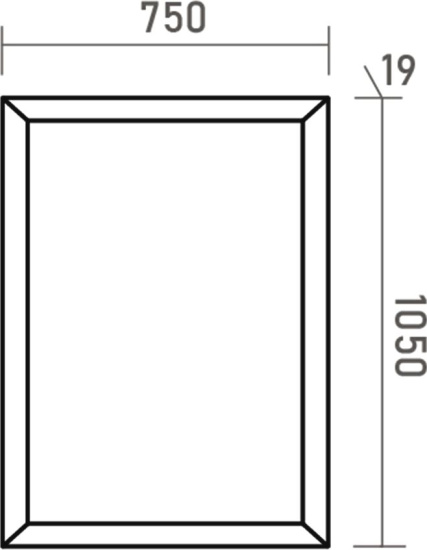Зеркало Brevita Steffany 75 белое