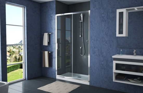 Душевая дверь в нишу Bravat Drop 120x200 раздвижная