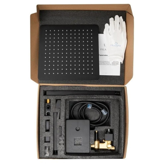 Душевая система Filarete Fing FL1043BL, черный