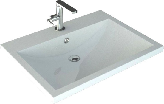 Тумба с раковиной Art&Max Family 60 напольная, Bianco Lucido