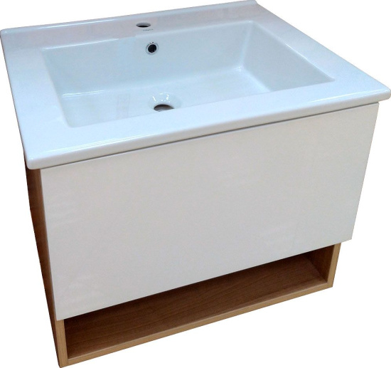 Мебель для ванной Misty Невада 65 подвесная, белая, вишня верона