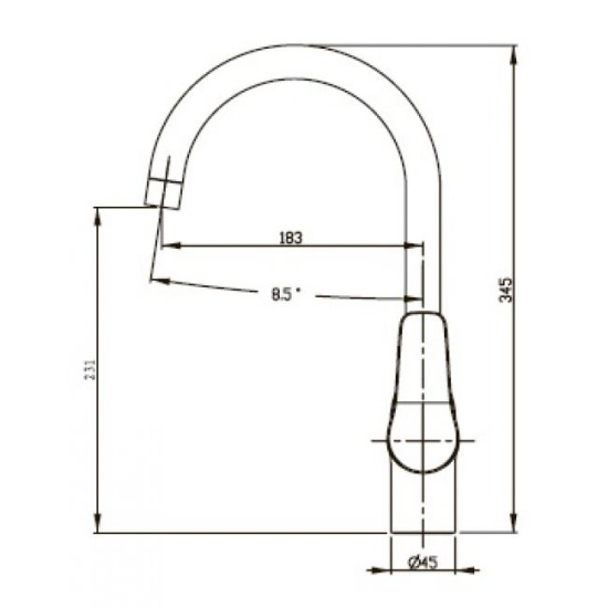 Смеситель для кухни Kaiser Sena 74044