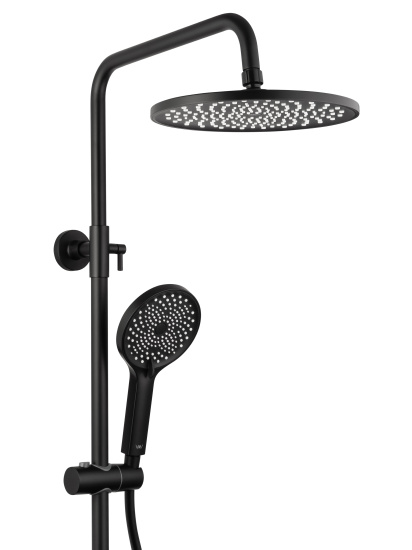Душевая стойка Wonzon & Woghand The One WW-B3094-MB с термостатом