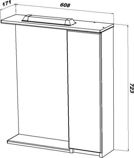 Зеркало Sanstar Квадро 60 П