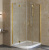 Душевой уголок Vegas Glass AFS-F Lux 110*80 09 01 R профиль золото, стекло прозрачное