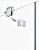 Душевой уголок Ravak SMSD2 100х100 B L Transparent, профиль хром