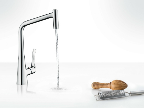 Смеситель для кухни Hansgrohe Metris M71 73801000 хром