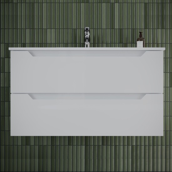 Мебель для ванной Sancos Norma 2.0 90 белый глянец