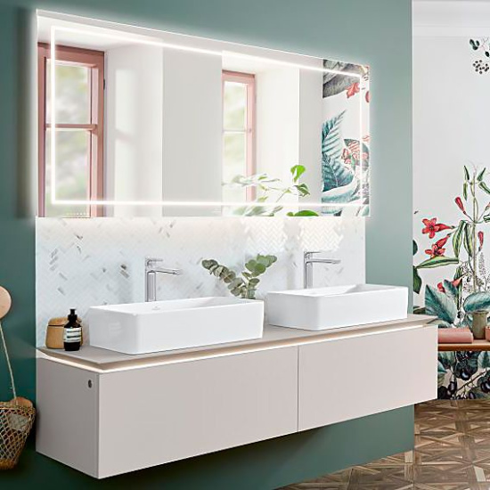 Зеркало Villeroy & Boch Finion 160 с подсветкой, с настенным освещением