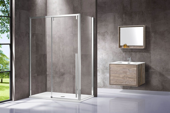 Душевой уголок Vincea Lugano VSR-1L1015CL-1 150х100 см, профиль хром