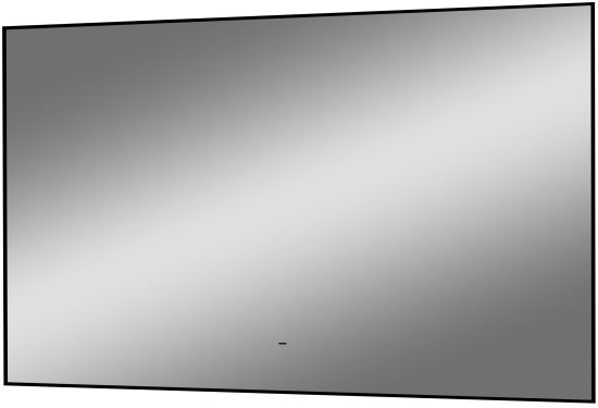 Зеркало Diwo Элиста 120 черное, с подсветкой светодиодной, инфракрасный выключатель