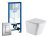 Инсталляция Grohe Rapid SL 38772001 с кнопкой смыва + унитаз подвесной WeltWasser Gelbach 004 GL-WT