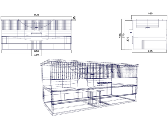 Тумба с раковиной SanVit Турин-1 90