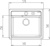 Мойка кухонная Iddis Vane G V31C571i87