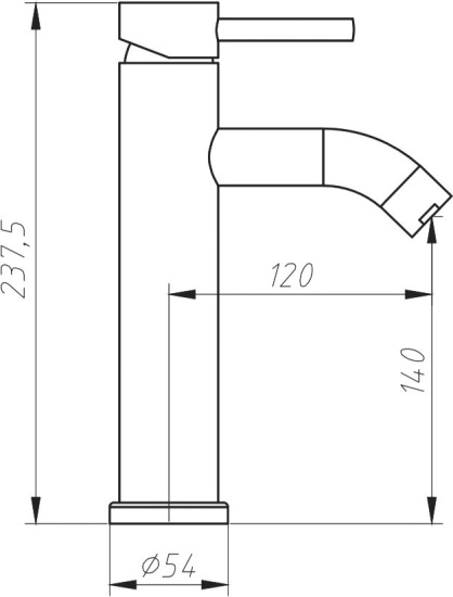 Смеситель для раковины Aquanet Steel AF210-10S