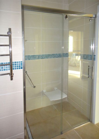 Душевая дверь в нишу GuteWetter Slide Door GK-862 левая 100 см стекло бесцветное, профиль хром