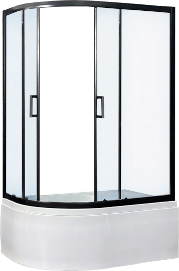 Душевой уголок Royal Bath BK RB8120BK-C-BL-R 120x80 с поддоном