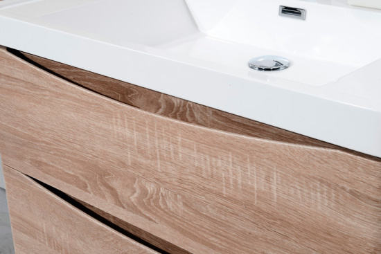 Тумба с раковиной BelBagno Ancona-N 80 rovere bianco подвесная