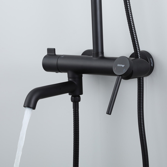 Душевая стойка Gappo G2406-6, черный