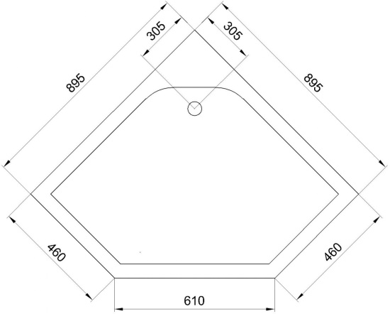 Поддон для душа Royal Bath RB 90 TR 90x90